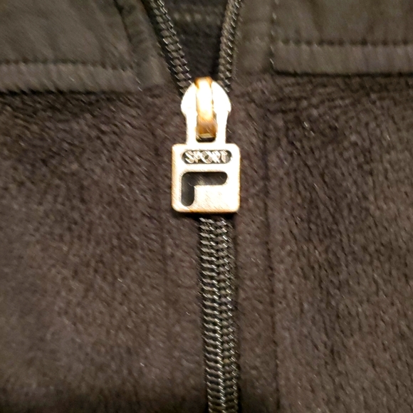 ☆HOST PICK☆  Fila Sport jacket size M 10-12 black - Picture 3 of 8